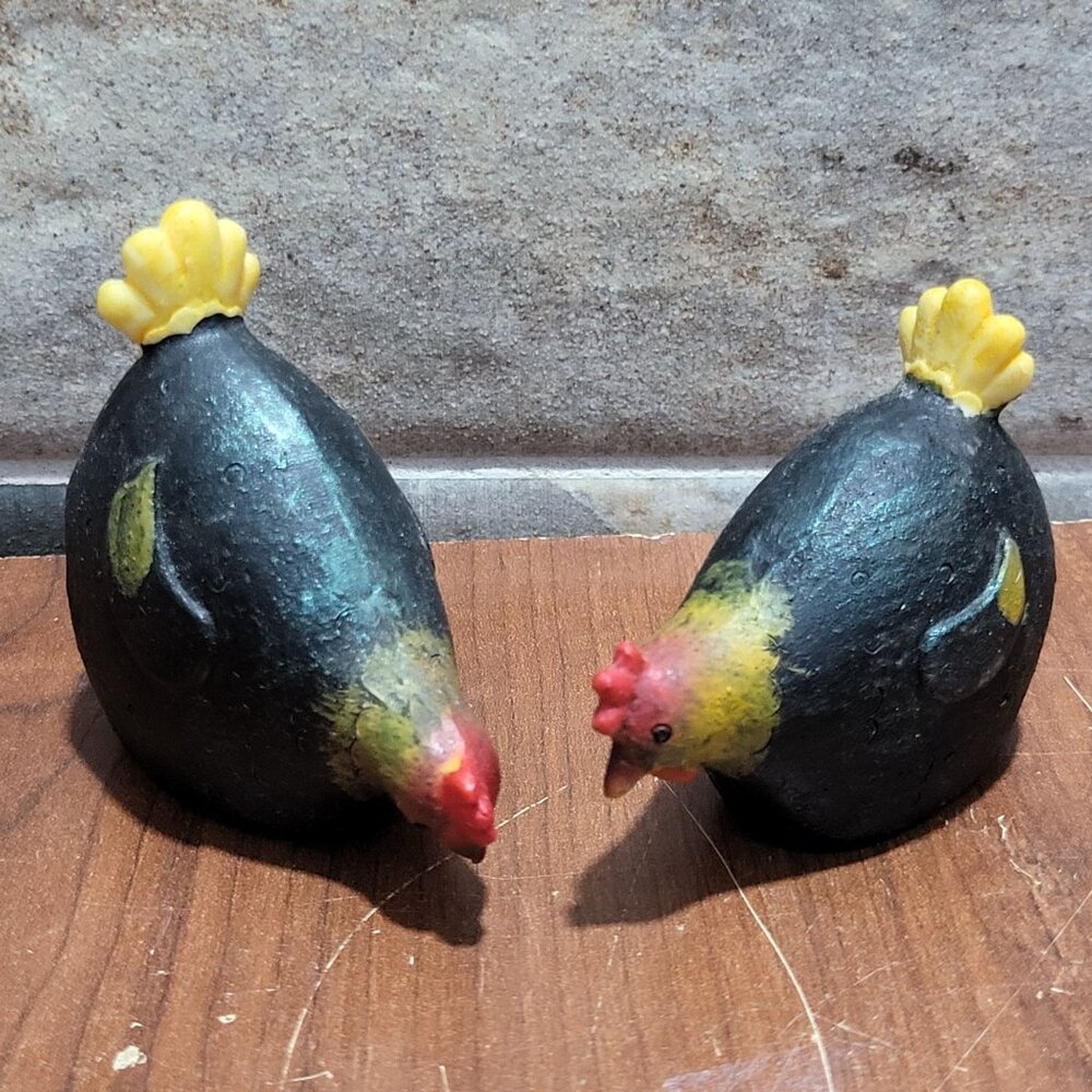 Small Stoneware Hens Set of 2